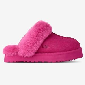 UGG Big Kids Disquette Slippers Dark Peony